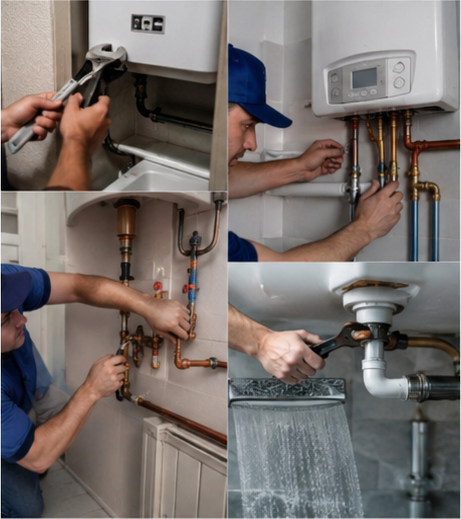Gasfitería · Cambio de red de agua caliente